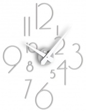Designerski samoprzylepny zegar ścienny I210GR grey IncantesimoDesign 59cm