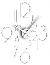 Designerski samoprzylepny zegar ścienny I211BN white IncantesimoDesign 85cm