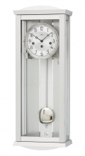 Luksusowy mechaniczny wahadłowy zegar ścienny 2749 silver AMS 66cm