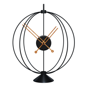 Designerski zegar stołowy AT302 Atom 35cm