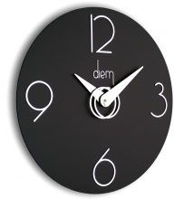 Designerski zegar ścienny I501N black IncantesimoDesign 40cm