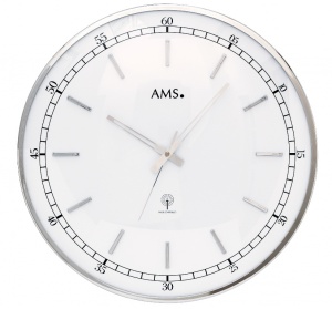Designerski zegar ścienny 5608 AMS sterowany sygnałem radiowym 40cm