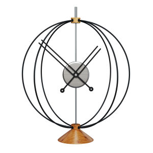 Designerski zegar stołowy AT306 Atom 35cm