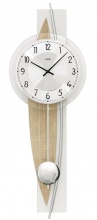 Designerski wahadłowy zegar ścienny 7455 AMS 67cm