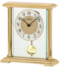Luksusowy wahadłowy zegar stołowy 1143 AMS 22cm