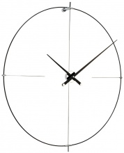 Designerski zegar ścienny Nomon Bilbao L black 110cm