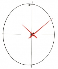 Designerski zegar ścienny Nomon Bilbao L red 110cm