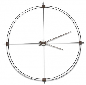Designerski zegar ścienny Nomon Delmori N czarny 130cm