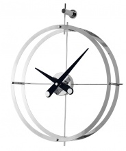 Designerski zegar ścienny Nomon Dos Puntos I black 55cm