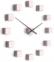 Designerski samoprzylepny zegar ścienny Future Time FT3000PI Cubic pink