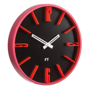 Designerski zegar ścienny Future Time FT6010BK Numbers 30cm