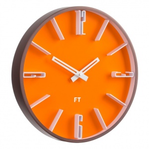 Designerski zegar ścienny Future Time FT6010OR Numbers 30cm