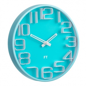 Designerski zegar ścienny Future Time FT8010BL Numbers 30cm