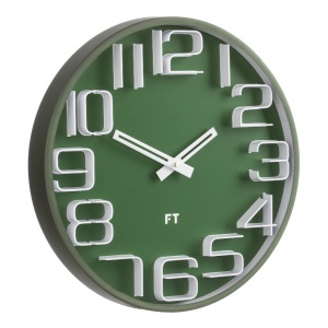 Designerski zegar ścienny Future Time FT8010GR Numbers 30cm