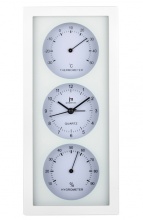 Ścienny-stołowy zegar z termometrem i wilgotnościomierzem JA7071B Lowell 26cm