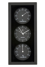 Ścienny-stołowy zegar z termometrem i wilgotnościomierzem JA7071N Lowell 26cm