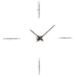 Designerski zegar ścienny Nomon Merlin 4i black 110cm