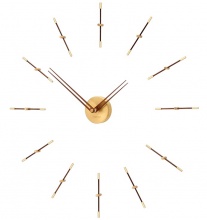 Designerski zegar ścienny Nomon Merlin Gold Small 70cm