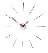 Designerski zegar ścienny Nomon Merlin Walnut Small 70cm