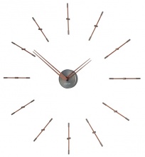 Designerski zegar ścienny Nomon Merlin Graphite Small 70cm