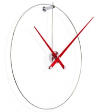 Designerski zegar ścienny Nomon New Anda L red 100cm