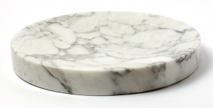 Luksusowa marmurowa półka Pau Marble Calacatta Blanco 27cm
