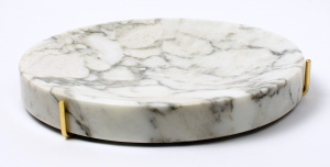Luksusowa marmurowa półka Pau Marble ST Calacatta Blanco 27cm