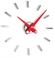 Designerski zegar ścienny Nomon Puntos Suspensivos 12i red 50cm