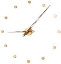 Designerski zegar ścienny Nomon Rodon 12N Gold 74cm