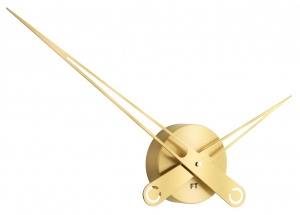Designerski zegar ścienny Future Time FT9650GD Hands gold 60cm
