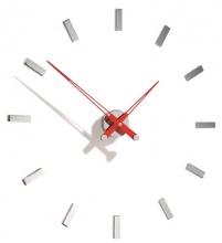 Designerski zegar ścienny Nomon Tacon 12i red 73cm
