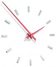 Designerski zegar ścienny Nomon TACON 12L red 100cm