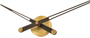 Designerski zegar ścienny Nomon Axioma Gold Wenge 105cm