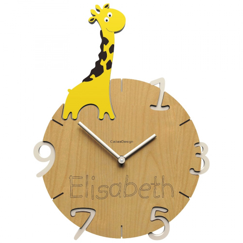 Dětské hodiny CalleaDesign žirafa 42cm (možnost vlastního jména)
Po kliknięciu wyświetlą się szczegóły obrazka.