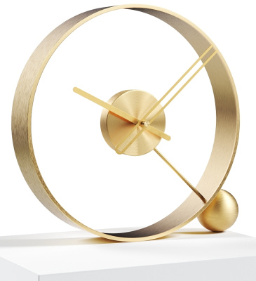 Designerski zegar stołowy Endless brushed gold/gold 32cm
Po kliknięciu wyświetlą się szczegóły obrazka.