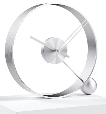 Designerski zegar stołowy Endless brushed silver/silver 32cm
Po kliknięciu wyświetlą się szczegóły obrazka.