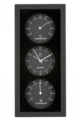 Ścienny-stołowy zegar z termometrem i wilgotnościomierzem JA7071N Lowell 26cm
Po kliknięciu wyświetlą się szczegóły obrazka.